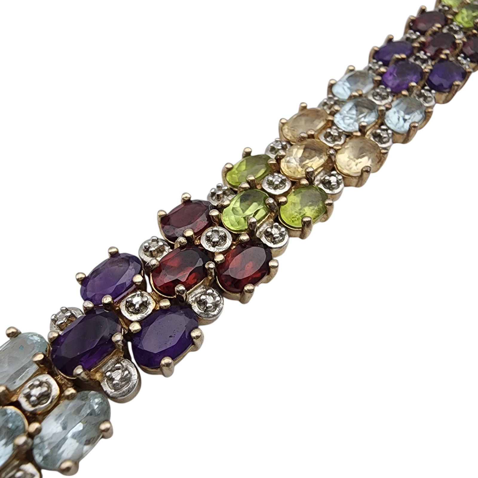 Ross Simons Gold over Sterling Multistone Bracelet (1 of 6)