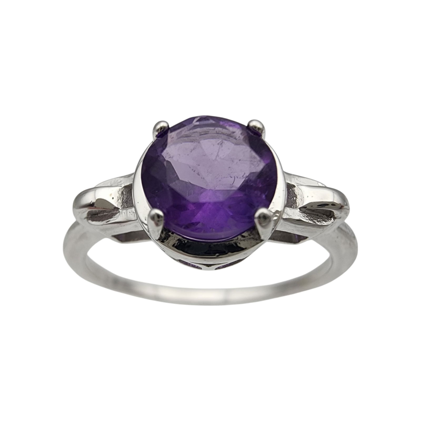 Sterling Silver Amethyst Ring Sz 10 (1 of 6)