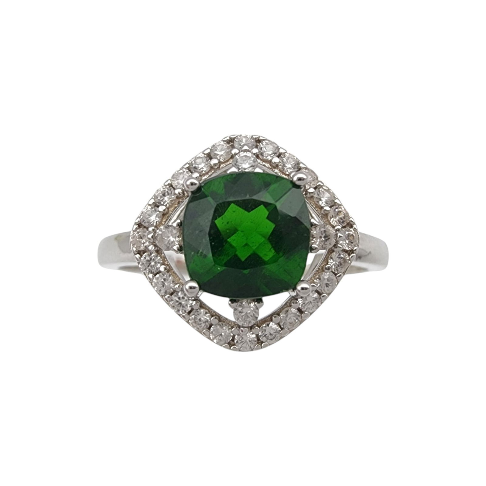 Sterling Silver Chrome Diopside Ring Sz 10 (1 of 7)