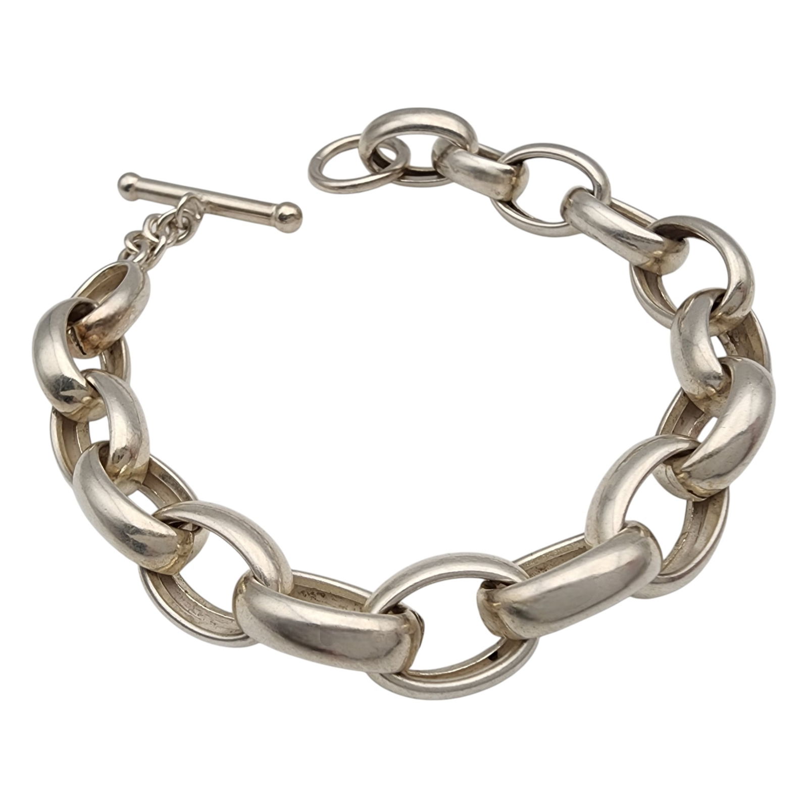 Sterling Silver Large Link Chain Bracelet (1 of 4)