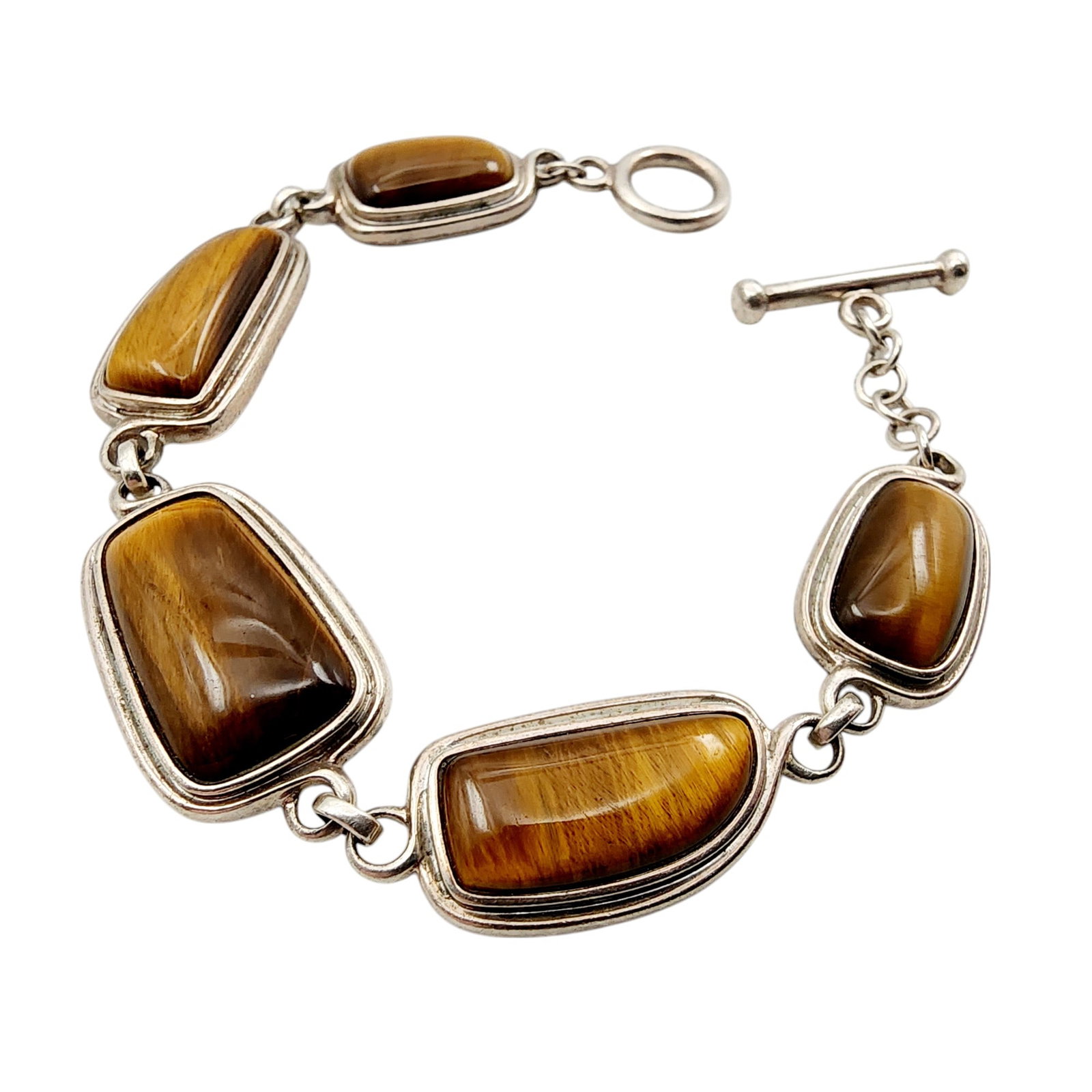 Whitney Kelly Sterling Tiger Eye Bracelet: Whitney Kelly Sterling Tiger Eye Bracelet 20.9g