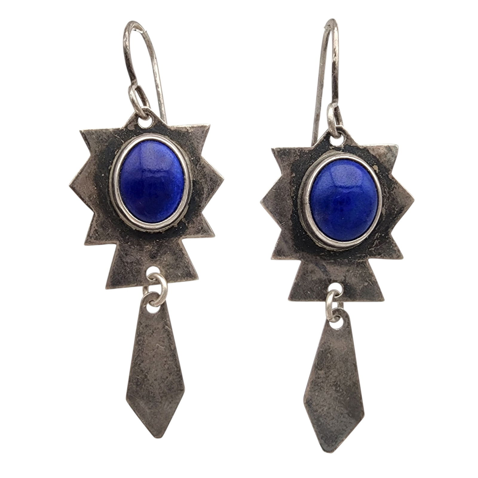 TR Kemerly Sterling Lapis Lazuli Dangle Earrings (1 of 3)