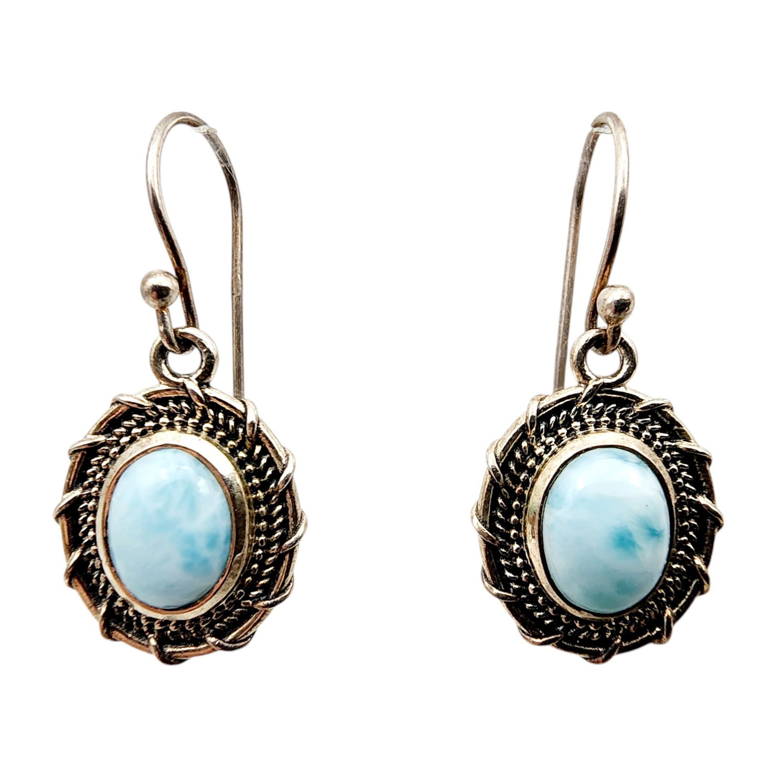 Sterling Silver Larimar Earrings (1 of 3)