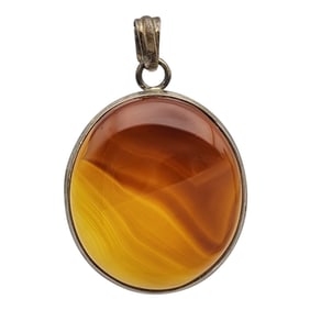Sterling Silver Carnelian Pendant