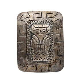 Mexico Sterling Aztec Warrior Brooch