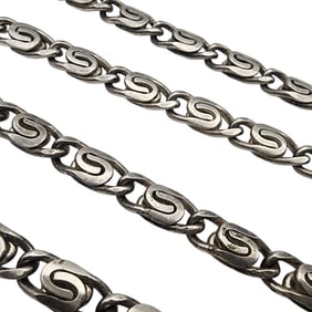 Sterling Silver Spiral Chain Necklace
