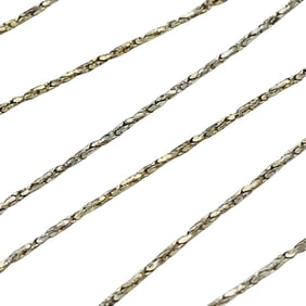 ATI, Sterling Twisted Box Chain Necklace, 2.13 G