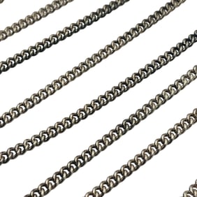 Sterling Curb Chain Necklace, 7.10 G