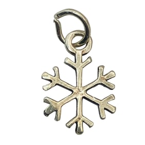 Sterling Snowflake Pendant, 0.63 G