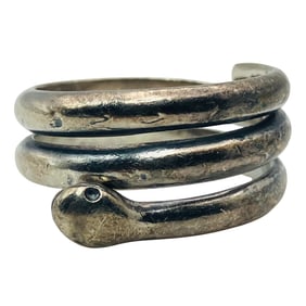 Sterling Wrap Snake Ring, Size 6.5, 5.49 G