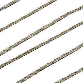 ITALY Sterling Curb Chain Necklace, 1.56 G