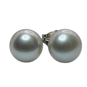 X, Sterling Pearl Stud Earrings, 1.09 G