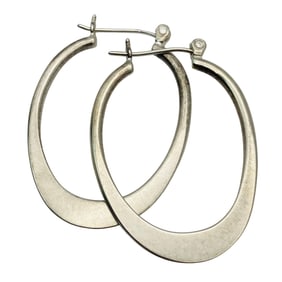 SILPADA Sterling Flat Hoop Earrings, 3.74 G