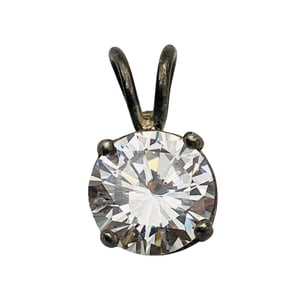 RHINESTONE Sterling Pendant, 0.99 G