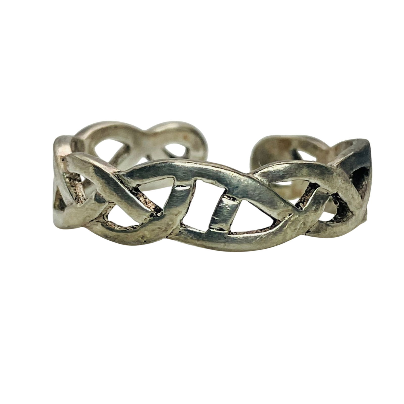 Sterling Adjustable Band Ring, 1.44 G (1 of 4)