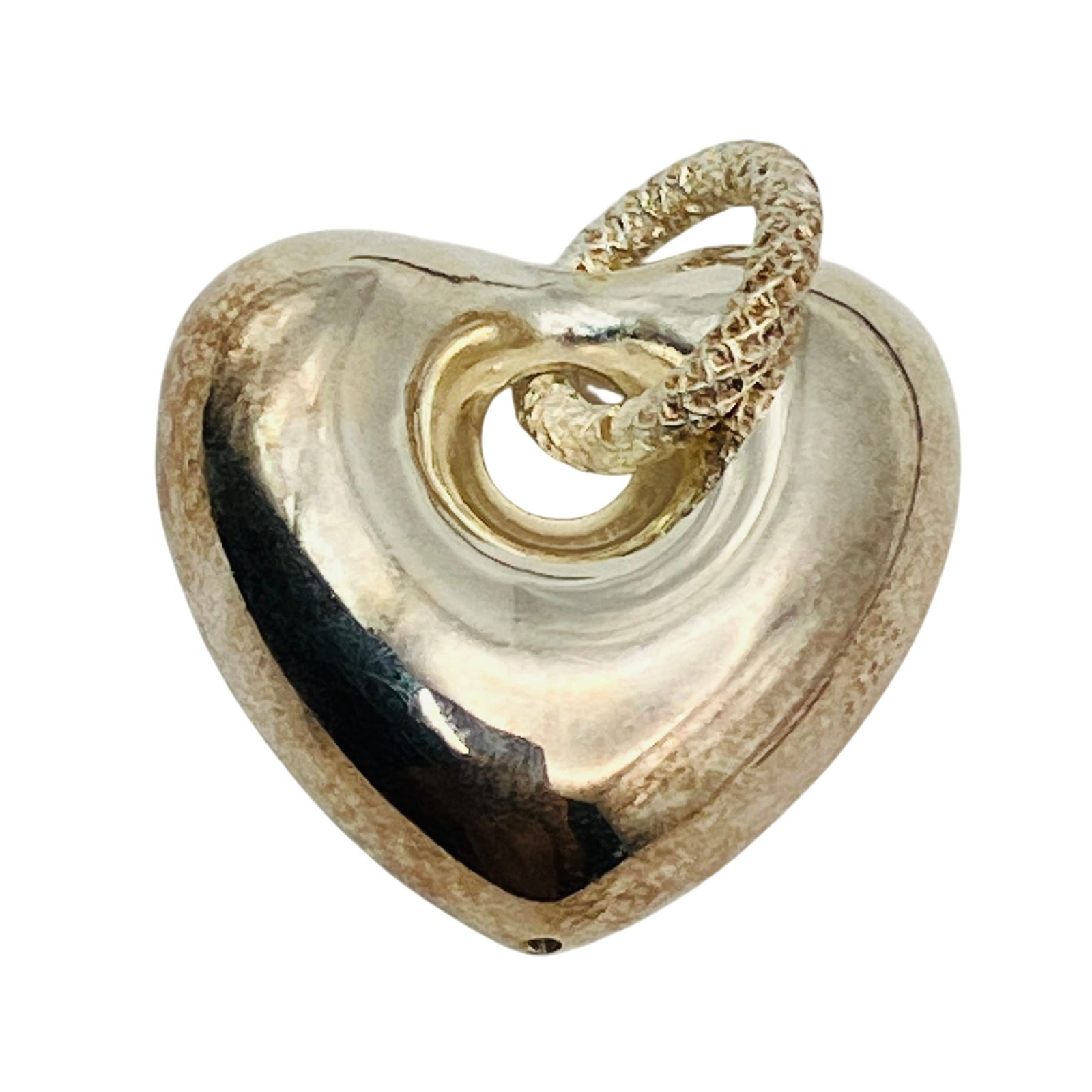 HAN Sterling Puffy Heart Pendant, 5.27 G (1 of 6)