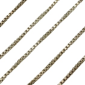 FAS, ITALY Sterling Box Chain Necklace, 1.96 G