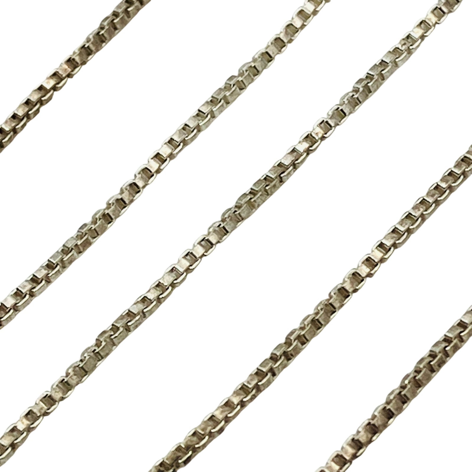 FAS, ITALY Sterling Box Chain Necklace, 1.96 G: FAS ITALY Sterling box chain necklace 1.96 g