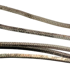 BOMA, Italy, Sterling Herringbone Necklace, 2.15 G