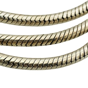 Sterling Snake Chain Necklace, 17.28 G