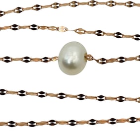 PEARL Sterling Unique Chain Necklace, 1.54 G