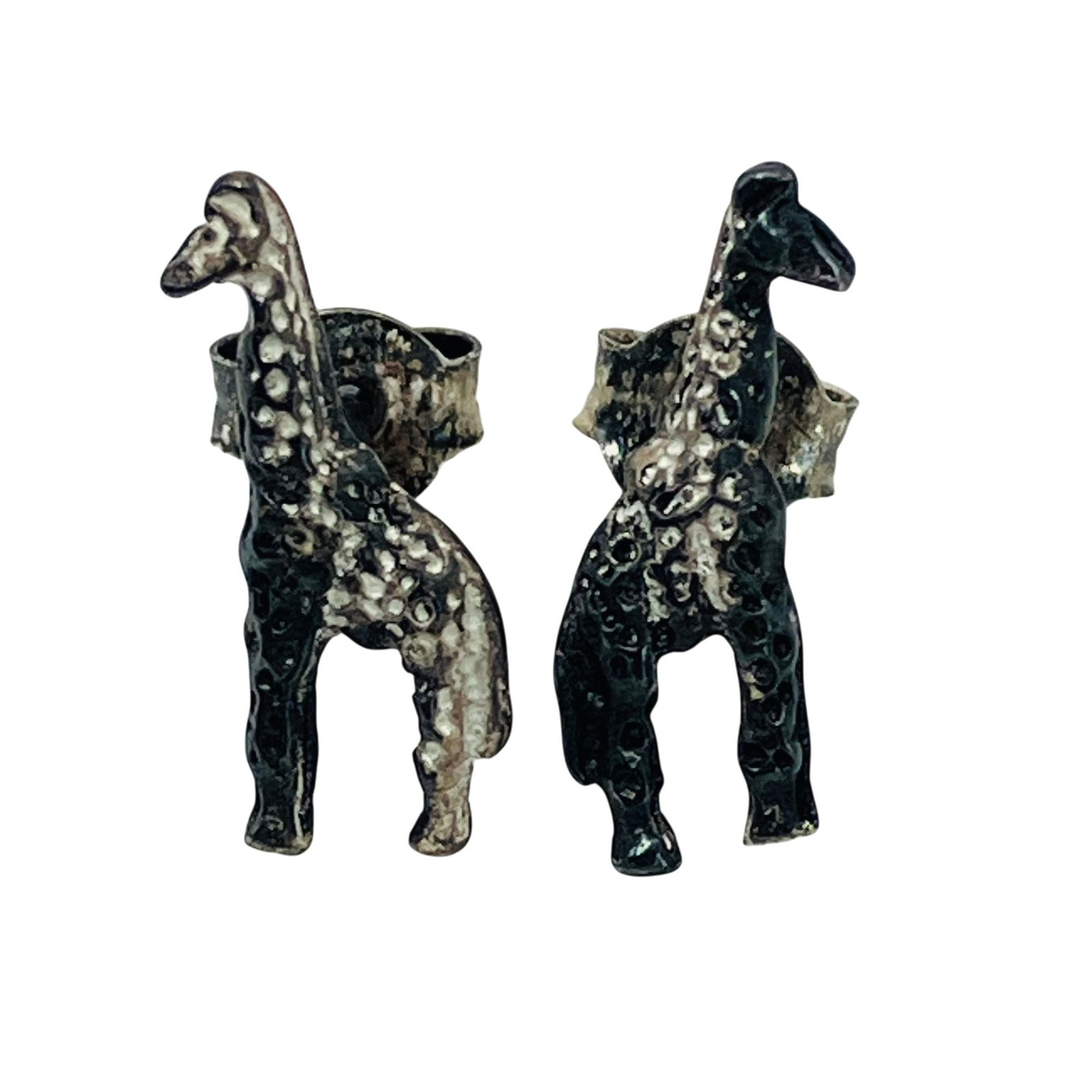 Sterling Giraffe Stud Earrings, 0.77 G: Sterling giraffe stud earrings 0.77 g