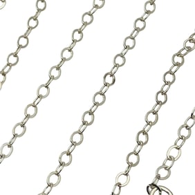 Sterling Cable Chain Necklace, 0.75 G