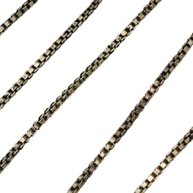 CW, Italy Sterling Box Chain Necklace, 1.88 G