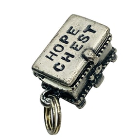 Sterling Hope Chest Pendant, 3.67 G