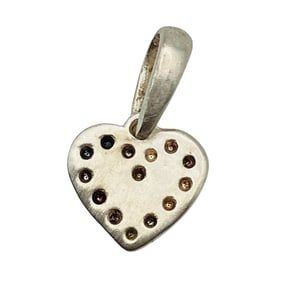 Sterling Heart Pendant, 0.60 G