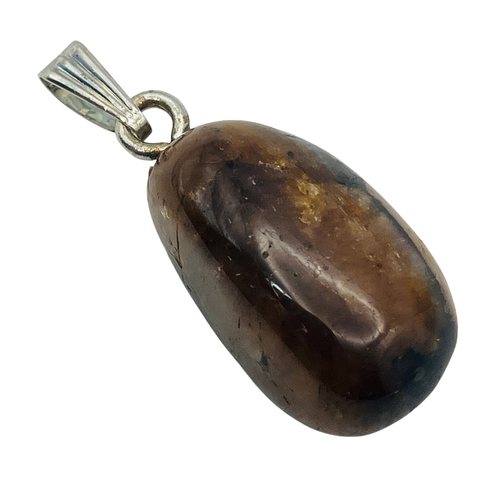 TIGERS EYE Sterling Pendant, 7.12 G: TIGER’S EYE Sterling pendant 7.12 g