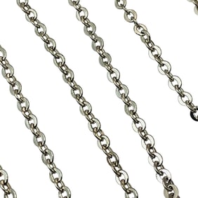 Sterling Cable Chain Necklace, 1.68 G