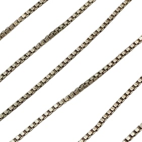 MILOR Italy Sterling Box Chain Necklace, 2.00 G