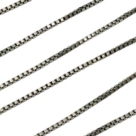 Sterling Box Chain Necklace, 1.74 G