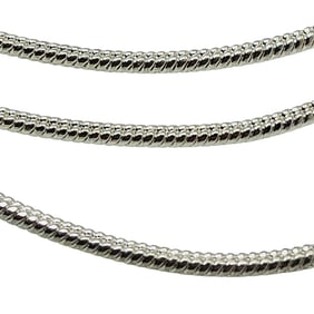 Sterling Snake Chain Necklace, 3.90 G