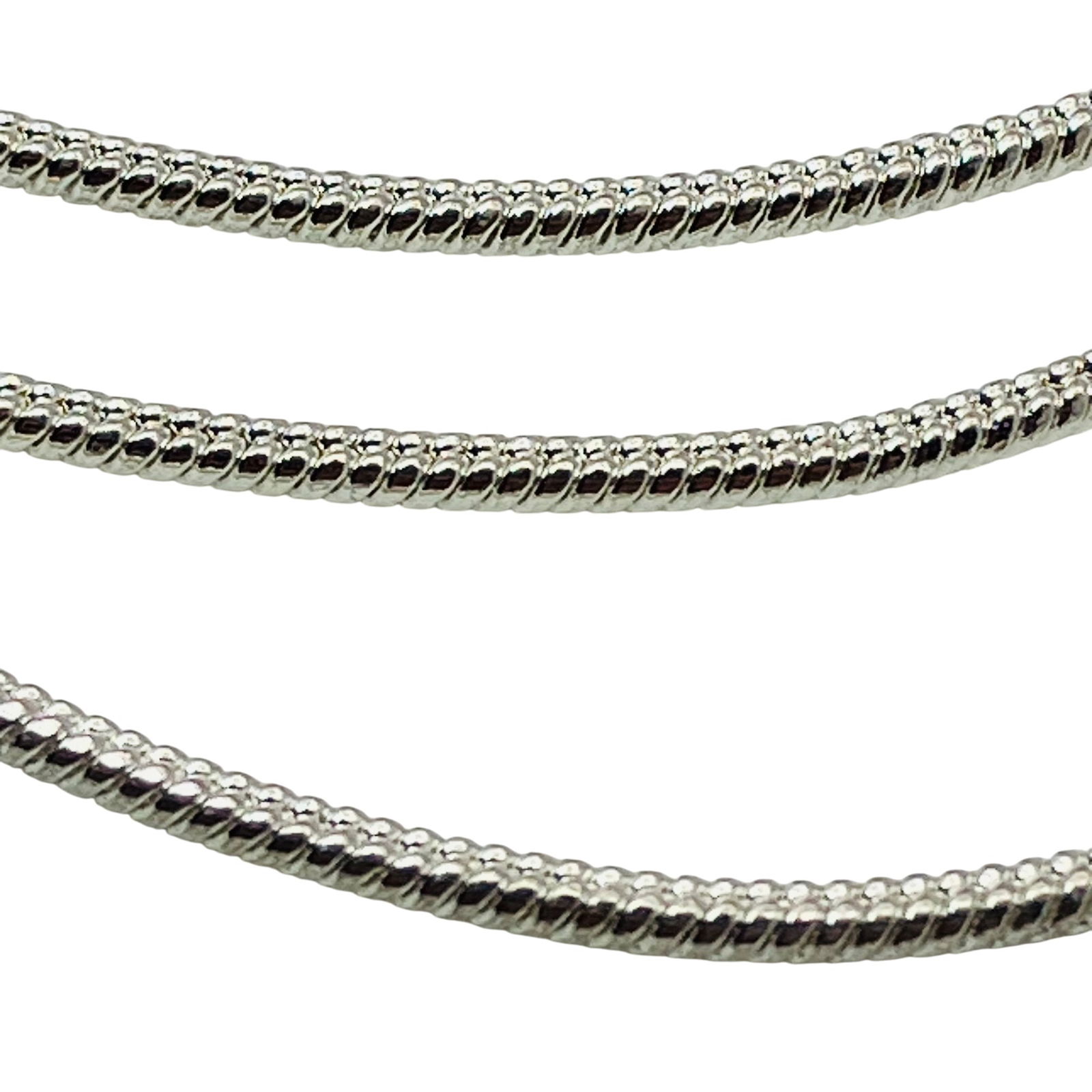 Sterling Snake Chain Necklace, 3.90 G (1 of 4)