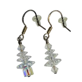 Sterling Clear Stone Christmas Tree, 2.43 G