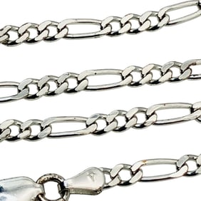 Y Italy Sterling Figaro Chain Bracelet, 3.00 G