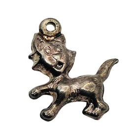 Sterling Cat Pendant, 0.70 G