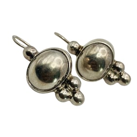 Sterling Drop Earrings, 11.00 G