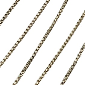 CW, Italy Sterling Box Chain Necklace, 1.95 G