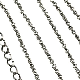 Sterling Cable Chain Necklace, 2.14 G
