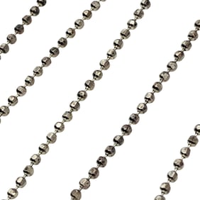 Sterling Beaded Chain Necklace, 1.81 G
