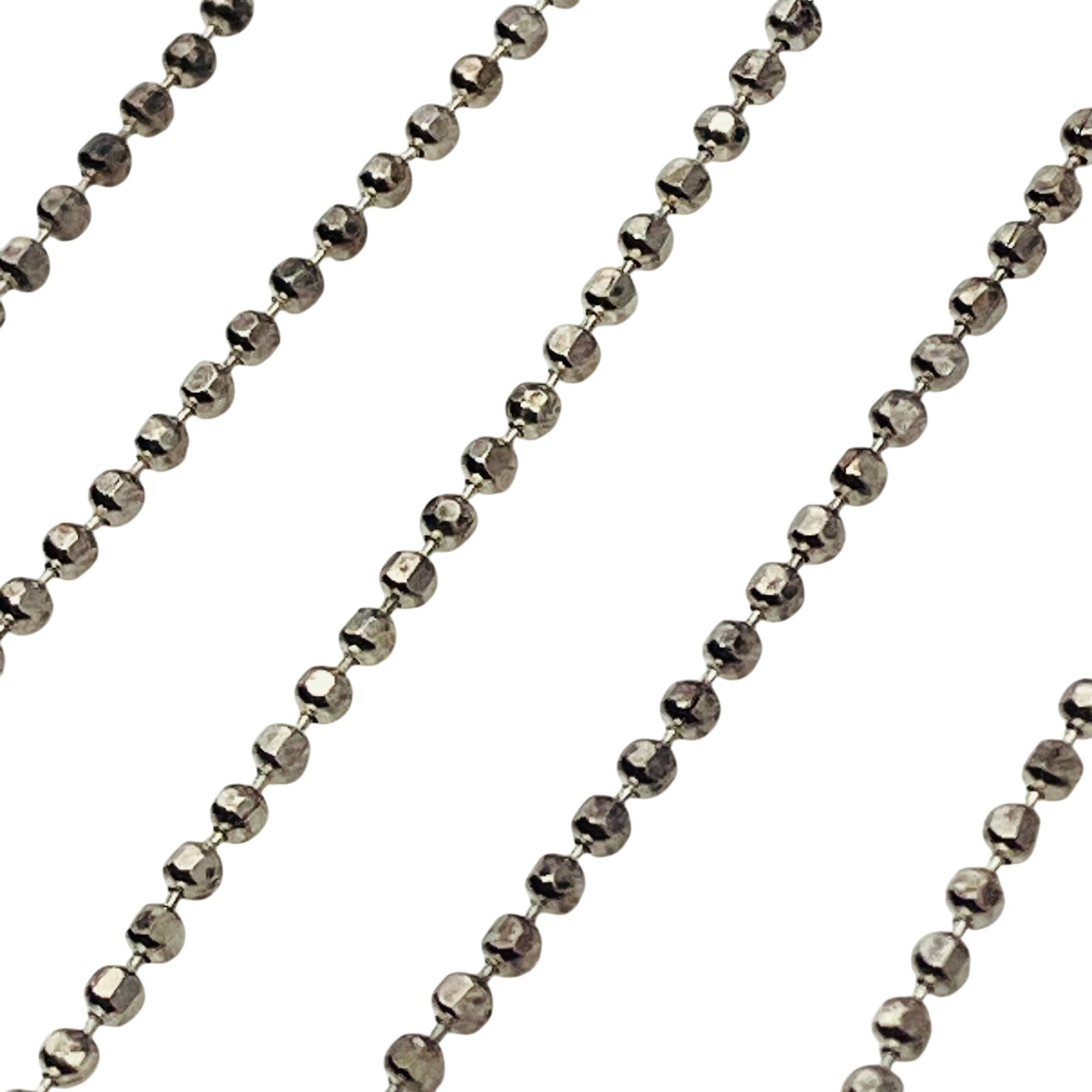Sterling Beaded Chain Necklace, 1.81 G: Sterling beaded chain necklace 1.81 g