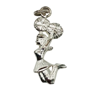 Sterling Cheerleader Pendant, 1.51 G