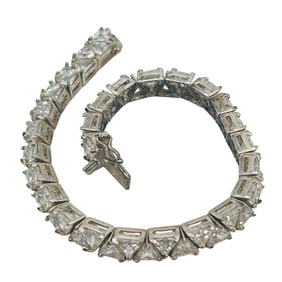 Cubic Zirconia 7 In. Tennis Bracelet 16.64 G