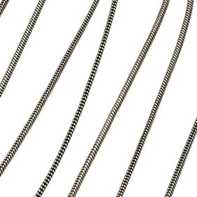 Italy, Sterling Magnet Closure Snake Chain Necklace, 7.67 G