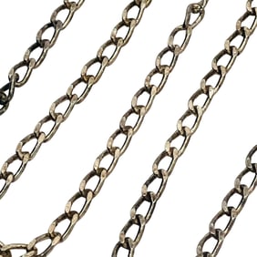 AZ, INDIA Sterling Curb Chain Bracelet, 1.44 G