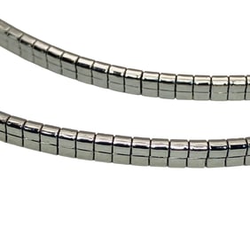 Italy, Sterling Omega Chain Necklace, 11.58 G