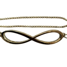 ALEX AND ANI Sterling Infinity Symbol Pendant Box Chain Bracelet, 3.53 G